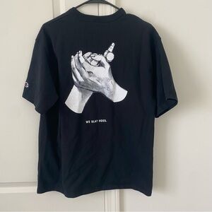 Champion Men's Classic Jersey T-Shirt - Black, Medium We Slay Hoes Buenconsejo